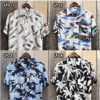 เสื้อฮาวาย Lost & Found M รอบอกประมาณ 38”ยาวประมาณ   26”